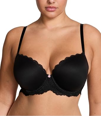 Victorias Secret Womens Dream Angels Smooth & Lace Lightly Lined Demi Bra