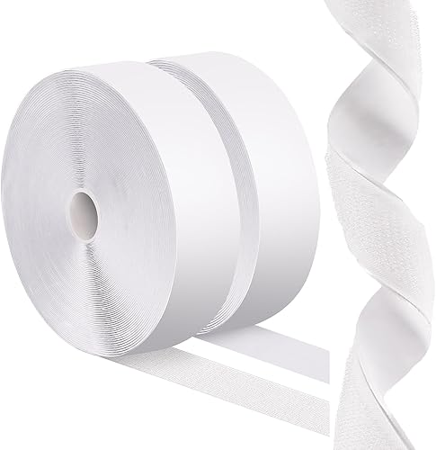 Vista 12 de Cinta de gancho y bucle negra resistente de 4.4'' × 16.5 pies, evita que los cojines del sofá se deslicen o se vuelen en exteriores, para colgar