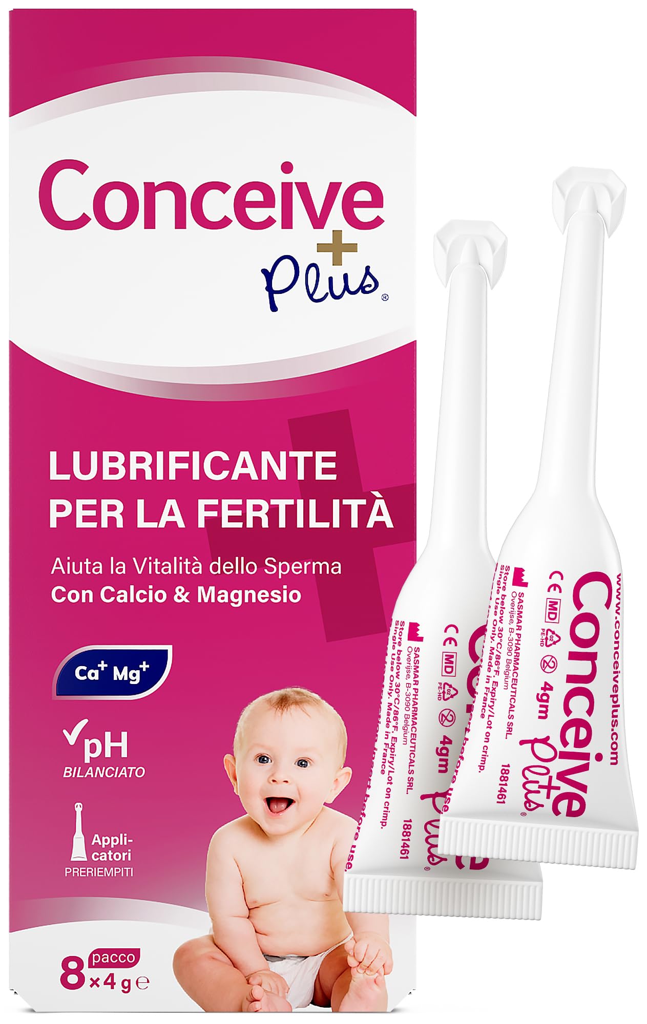 Conceive Plus Lubrificante Per La Fertilità - Applicatori Preriempiti, 8 x 4g