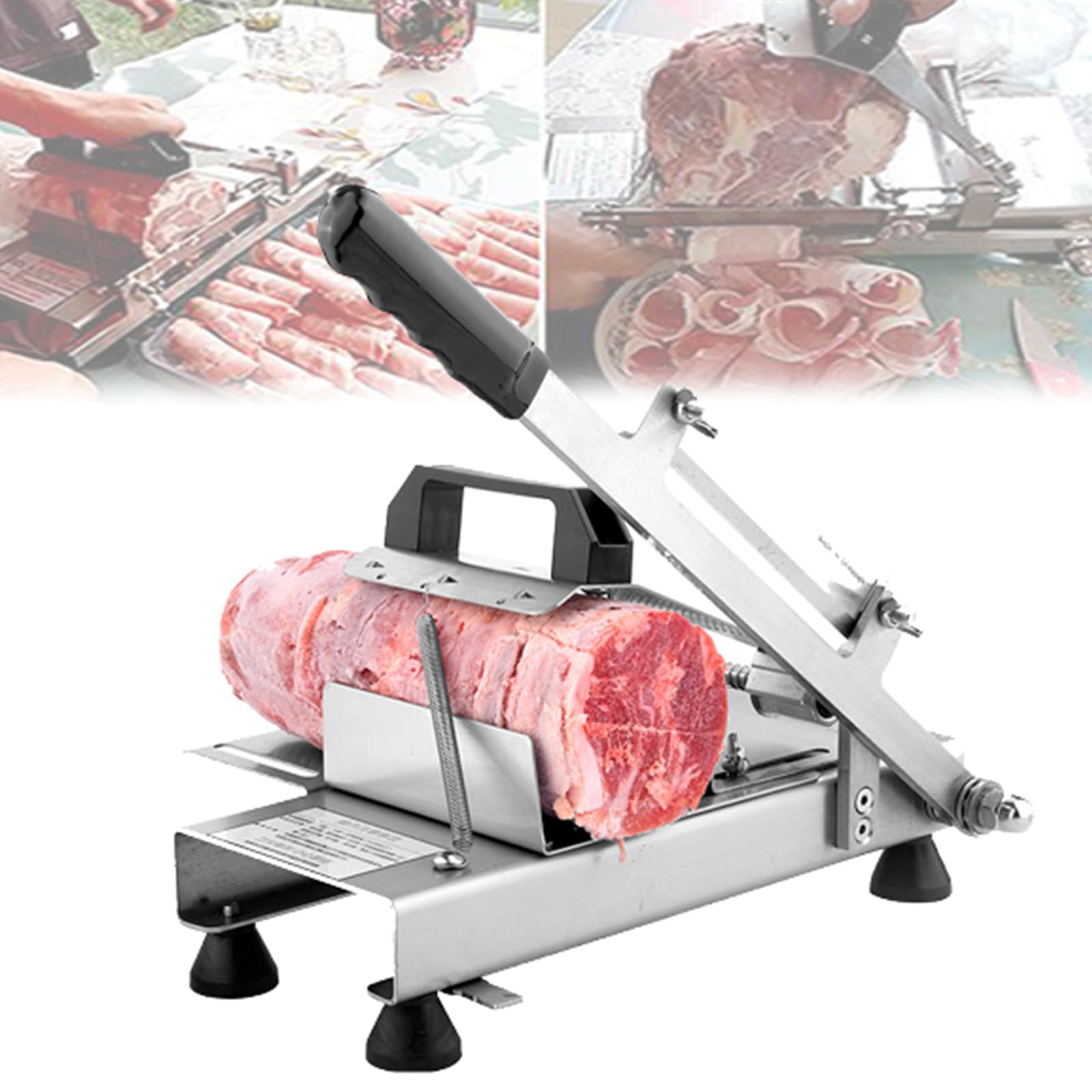 GTHTUHFD Lamb Roll Slicer, Household Manual Meat Slicer, Beef Slicer, Thin Slice Fat Beef Slicer