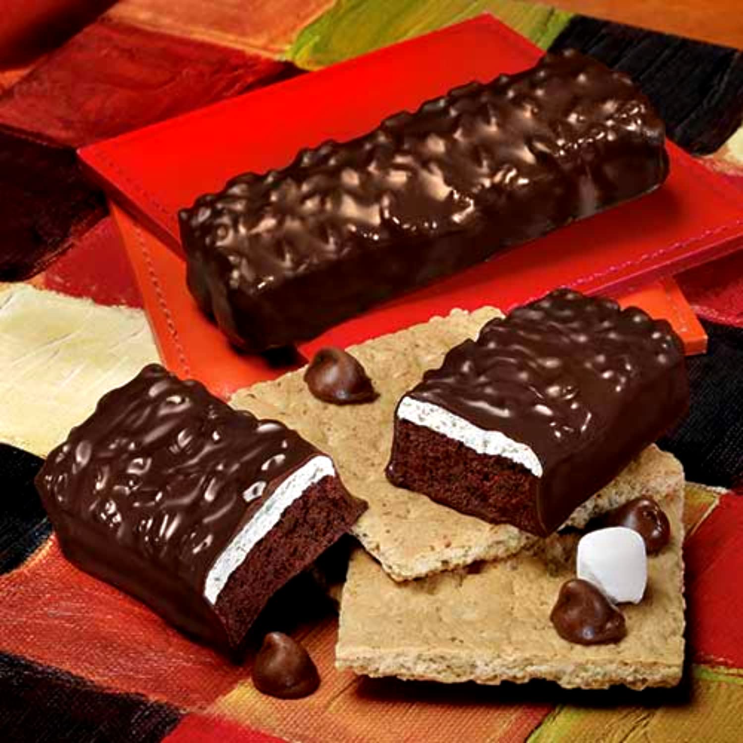 Nutmeg State Nutrition High Protein Bars, 7 Servings Per Box (1 Box (7 Servings), Dark Chocolate S'mores)