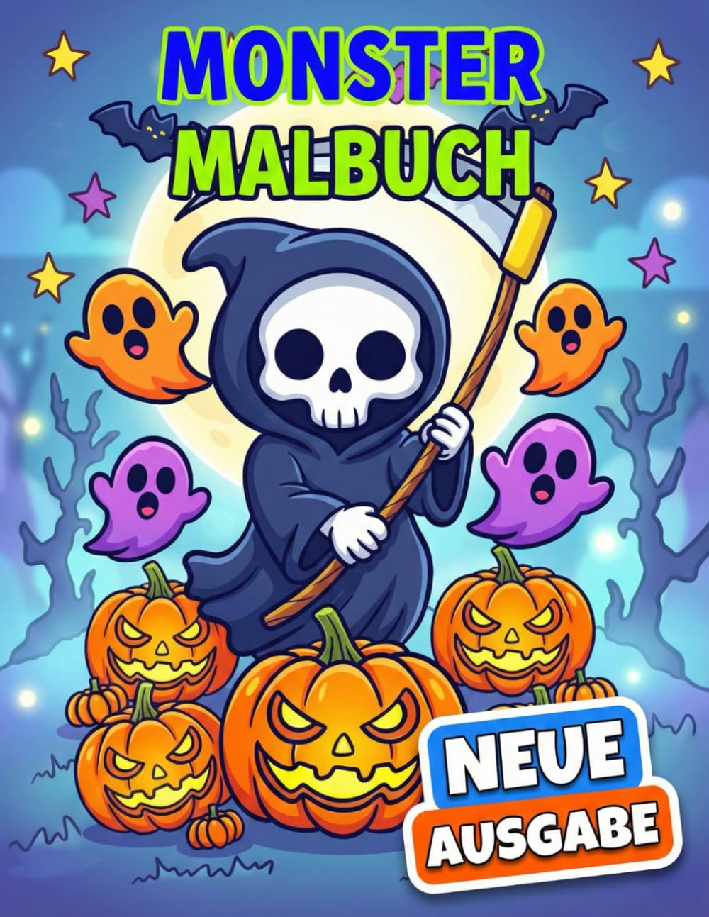 Monster Malbuch für Kinder: Über 50 Kreative Und Schaurige Illustrationen Zum Ausmalen Und Entspannen