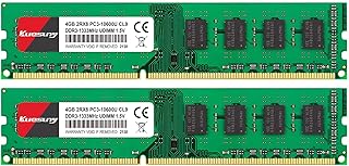Kuesuny 8GB Kit (2 X 4GB) DDR3 1333MHz DIMM PC3-10600 PC3-10600U 2RX8 CL9 1.5v (240 PIN) Non-ECC Unbuffered Desktop Memory RAM Module