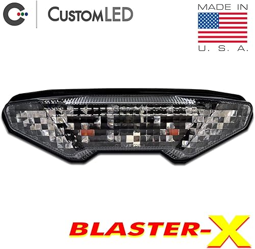 Miniatura 2 de Blaster-X - Luz trasera LED integrada para Yamaha Tracer 900 y 900 GT 2019-2020 (lente transparente)