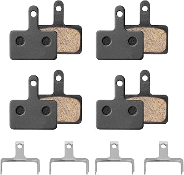 4 Pairs Semi-Metallic Resin Disc Brake Pads Replacement for Tektro A10.11 B01S.03S E10.11 P20.11 Aquila Auriga Orion Draco Gemini Set