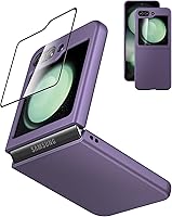 Vista 1 de Eastcoo Funda delgada para Galaxy Z Flip 5, [película de pantalla frontal dura transparente incorporada + parte trasera de policarbonato duro]