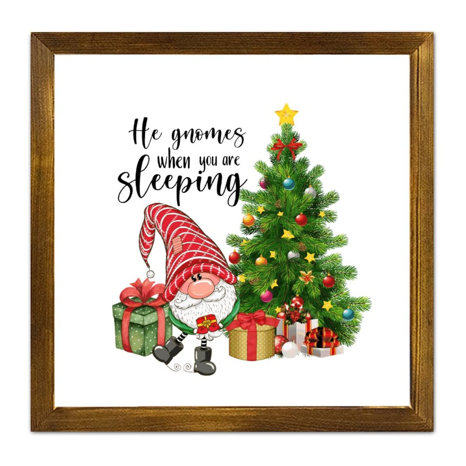 Panneau en bois avec inscription Noël cadre 30 cm décoration murale entrée