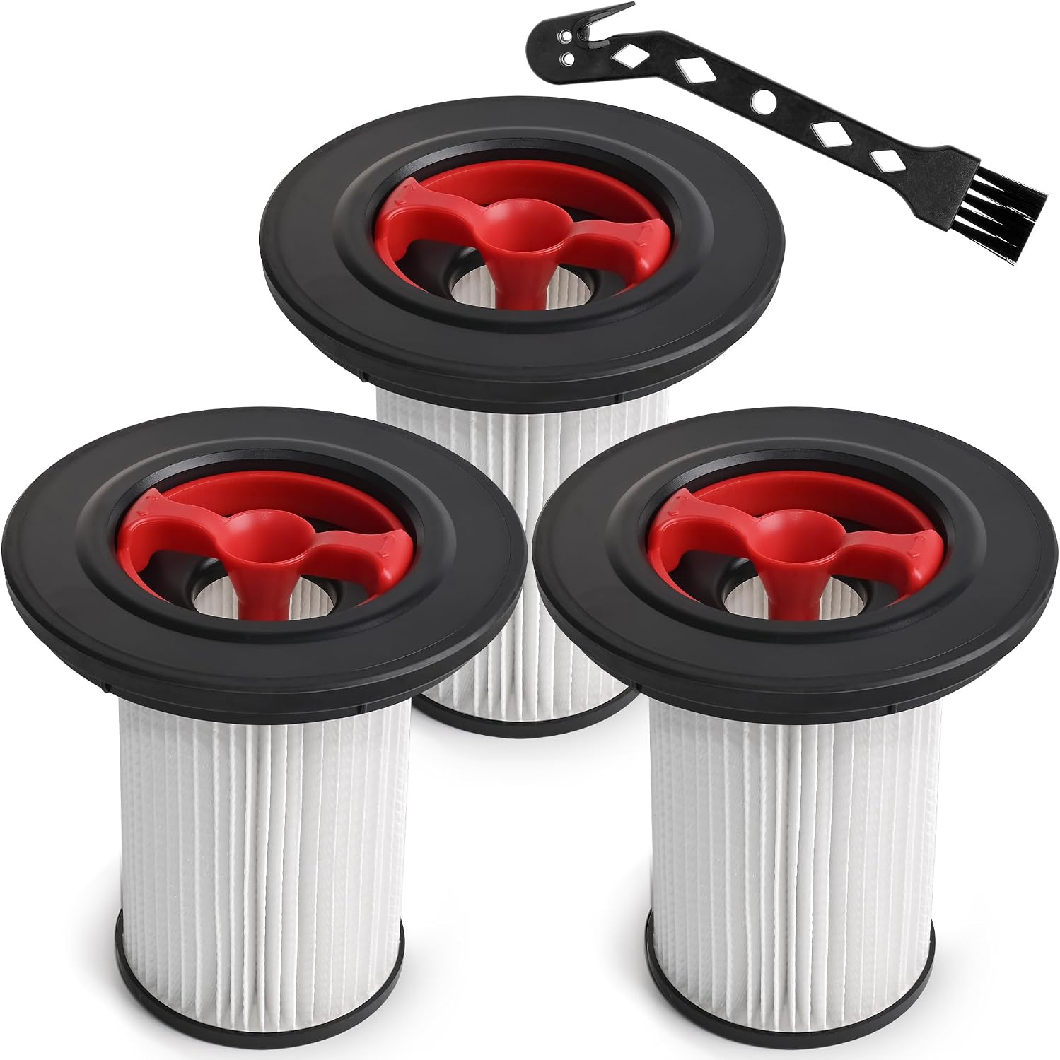 HOUSEMAX Pack of 3 Replacement Filters for Bosch Unlimited Gen2 Series 8 Vacuum Cleaner HEPA Filter with Cleaning Brush Compatible with Bosch 12036642/12023349