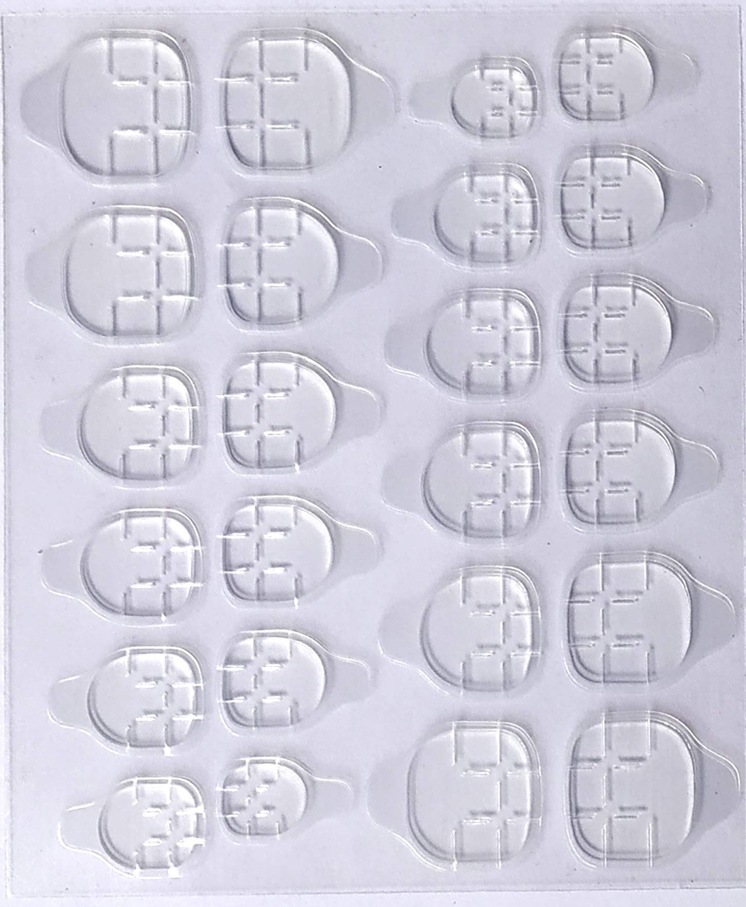 SellRider Imported Quality 1 Sheet Nail Glue Tap, Double-Sided Nail Glue Sticker (24pcs)
