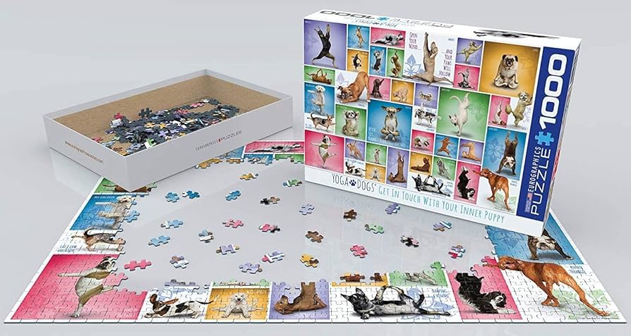 Amazon.com: Yoga Dogs 1000pc Puzzle : Eurographics: Toys & Games