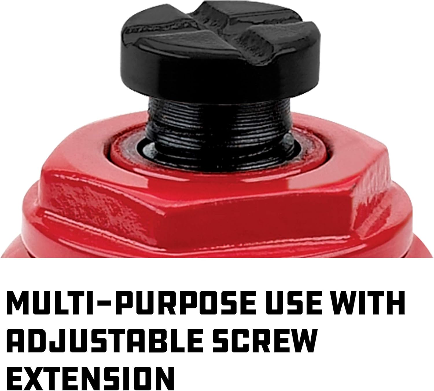 Powerbuilt Heavy Duty 8 Ton Bottle Jack, 16000 Pounds Capacity Hydraulic Vehicle Lift with Stable Base, Lifting Range: 7-1/2-Inch to 15-1/2-Inch - 647527, black