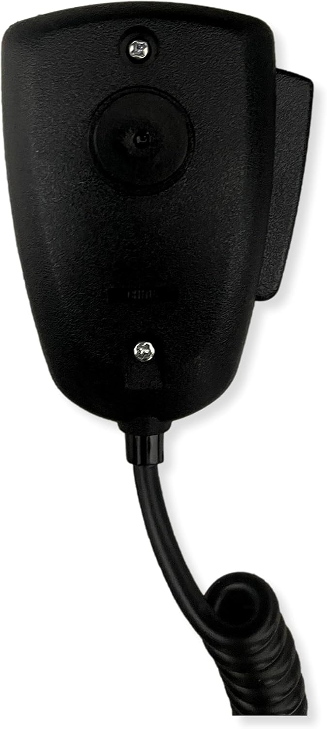 Uniden BMKG0637001 Model MK516 Rugged Bearcat CB Microphone; Wired; Standard 4-Pin; Black Color with Silver Front; Exact Same Model that Came with the Uniden PC68XL, PC68LTW, PC78XL and PC78LTW Radios