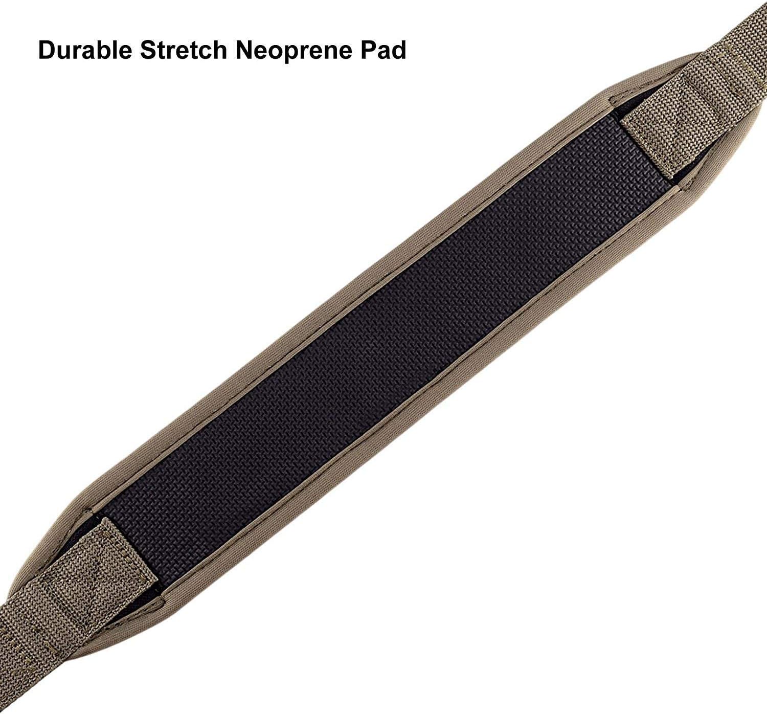 BOOSTEADY Two Point Rifle Sling with Swivels,Metal Length Adjuster