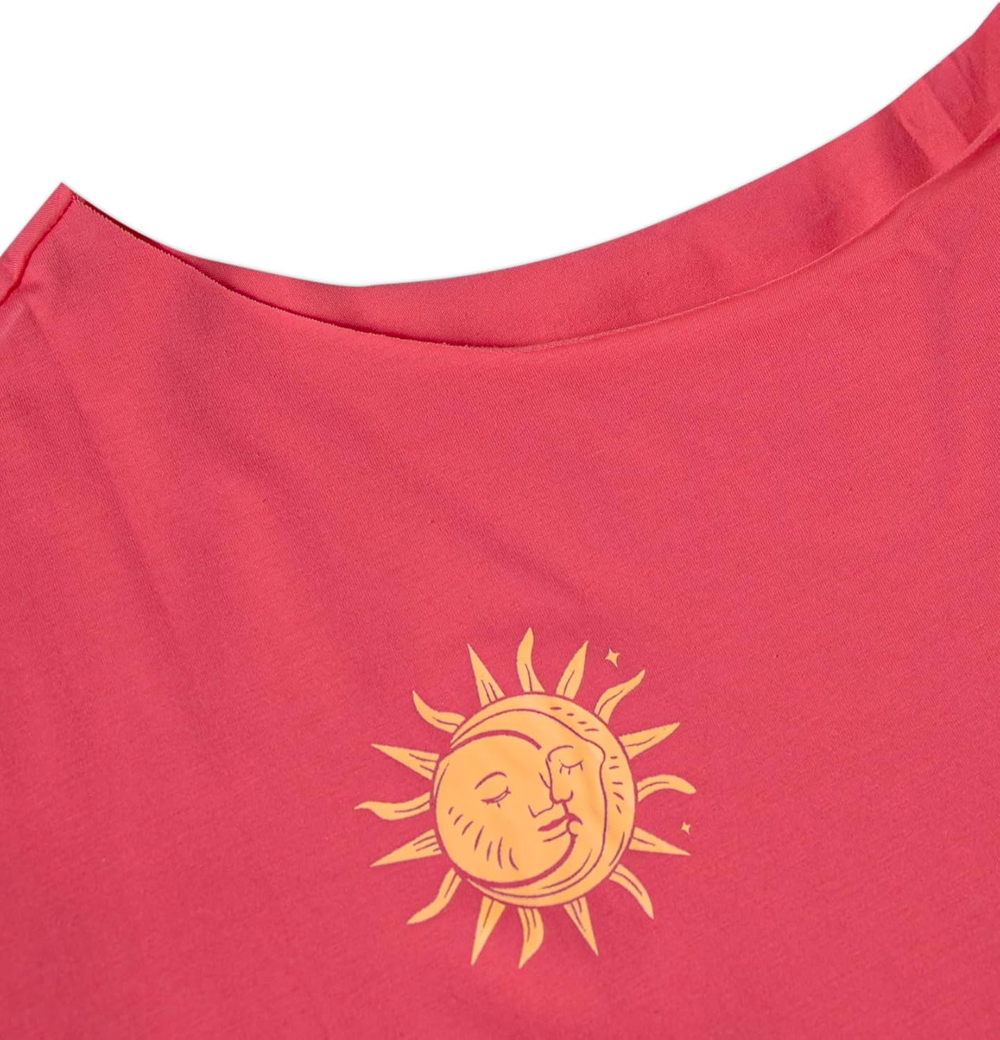 Remidoo Women's Oversized T Shirt Off The Shoulder Tops Short Sleeve Shirts Graphic Tees - Image 6