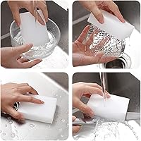 Vista 8 de Magic-Sponges - Borrador de limpieza, paquete de 100 almohadillas de espuma de melamina, esponja multifuncional para limpieza del hogar