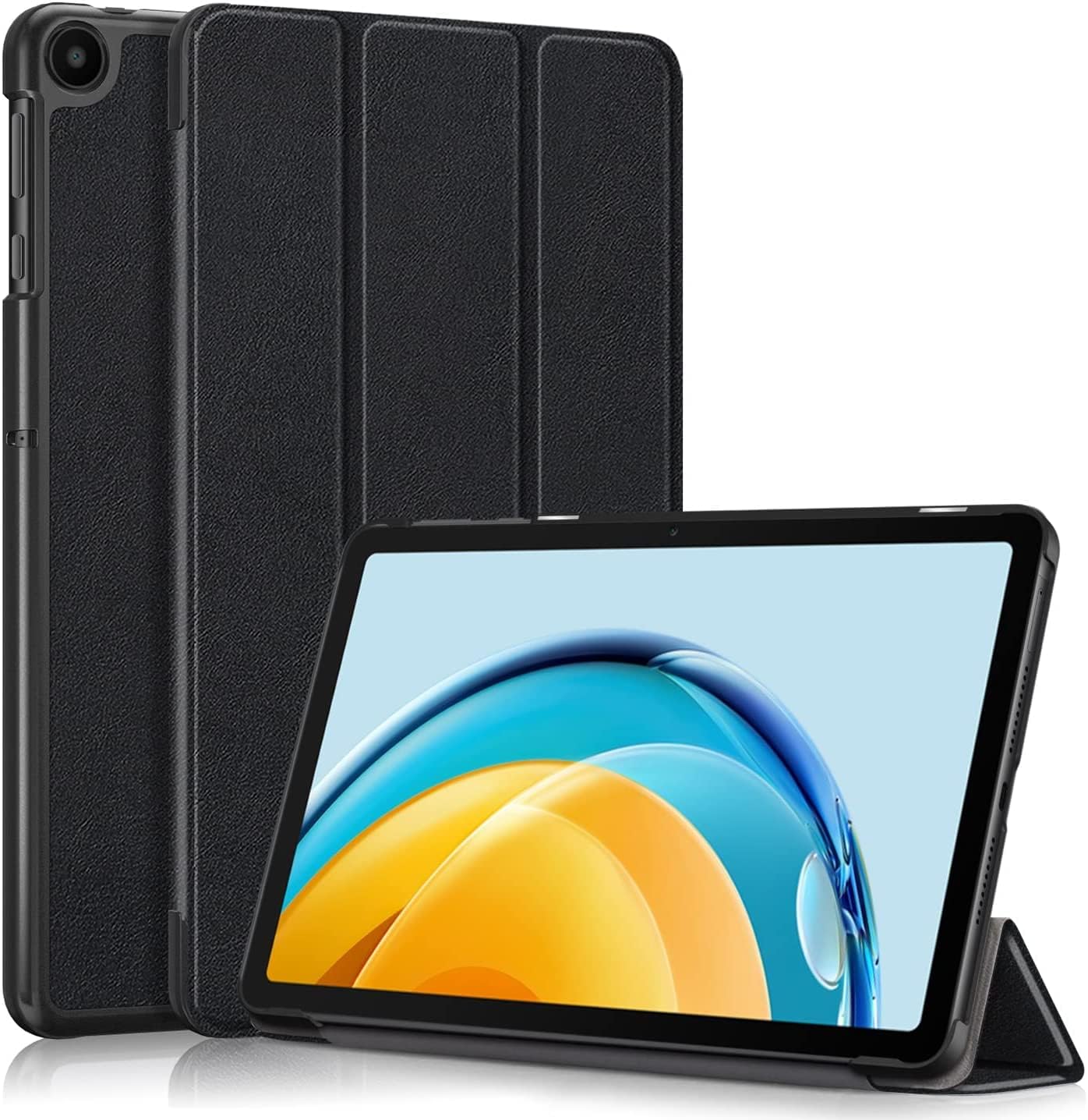 YIMICO Case For Huawei MatePad SE 10.4 inch (2022), Multi-Viewing Angles, PU Leather Cover with Auto Sleep Wake Feature, Slim Flip Shell Case for Huawei MatePad SE 10.4 inch (2022) (Black)