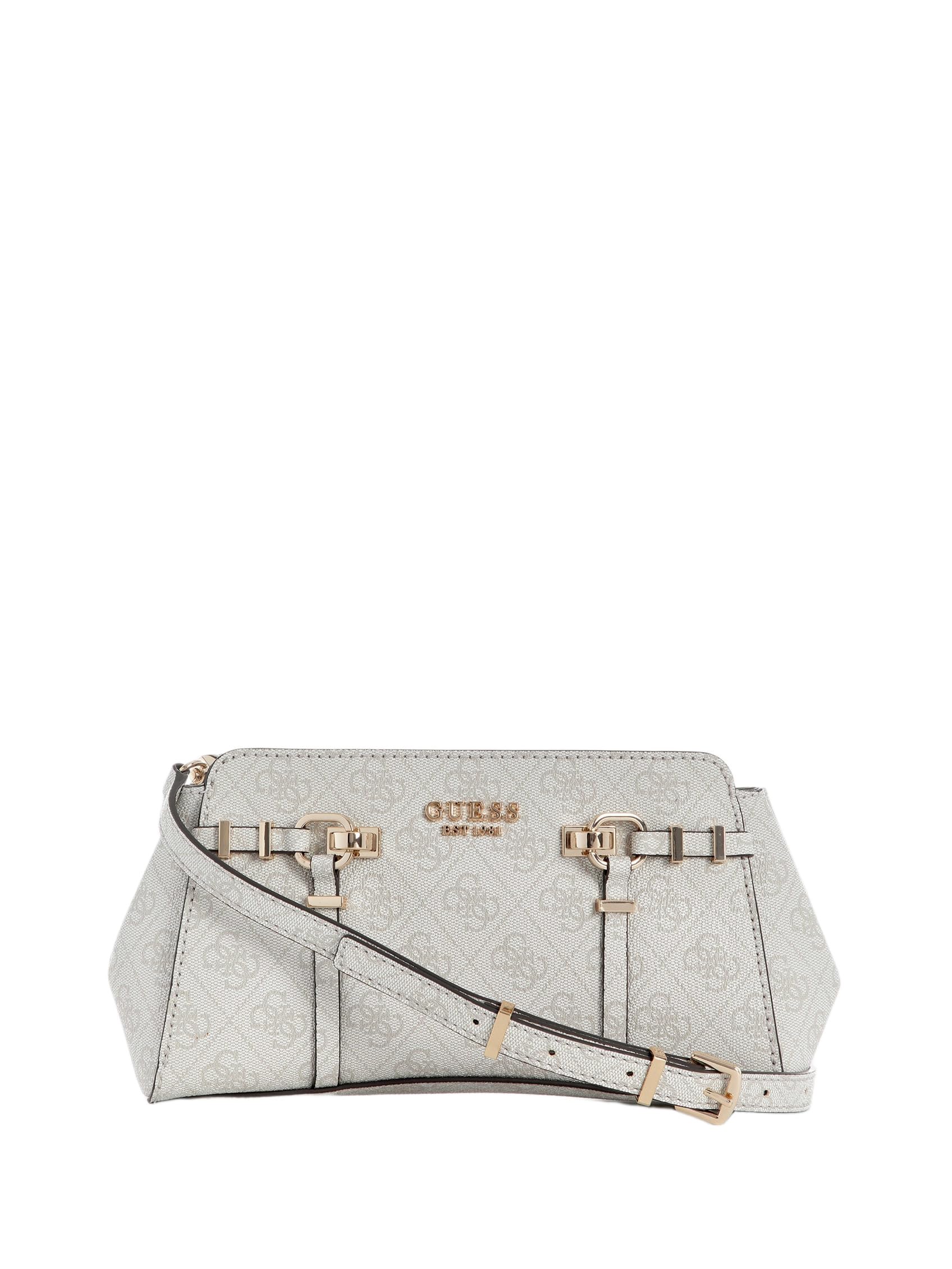 GUESS borsa a tracolla Leona Logo Girlfriend Xbody Bone Logo avorio