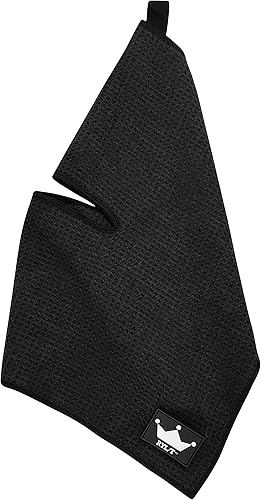 Miniatura 5 de Toalla de golf magnética con corte central y accesorio de bucle, imán fuerte que se fija a cualquier cosa metálica, bolsa de golf perfecta o