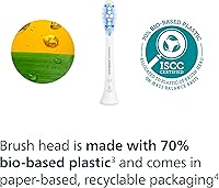 Vista 10 de Philips Sonicare C3 Dos-en-Uno - Cabezales de Reemplazo Genuinos para Cepillo de Dientes Eléctrico, Blanco, 2 Piezas, HX9042/65