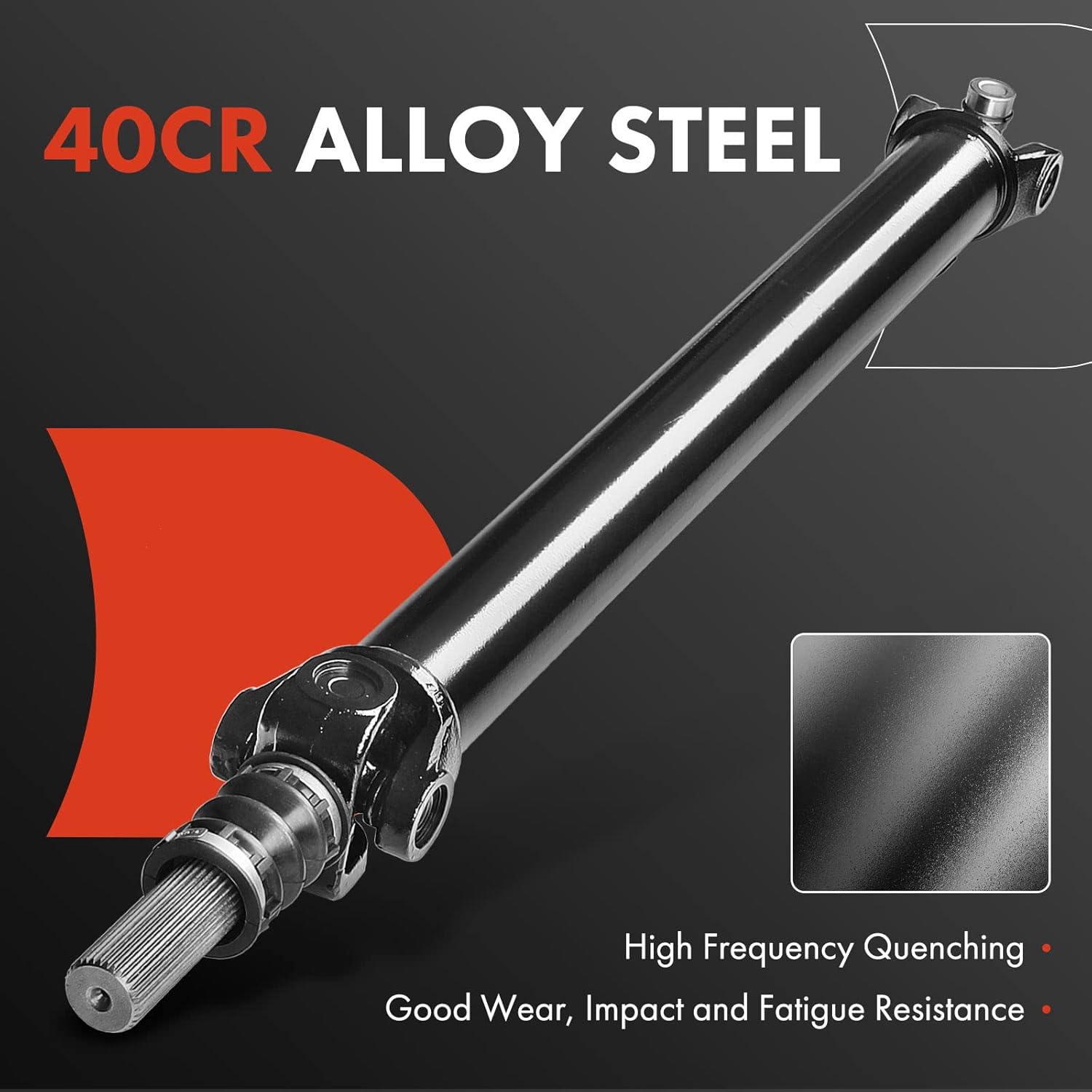 A-Premium 40.16" Front Drive Shaft Driveshaft Assembly Compatible with Chevrolet Express 1500 & GMC Savana 1500 2003-2014, [AWD, 135.0" Wheelbase], Replace# 15183355, Complete Prop Shaft