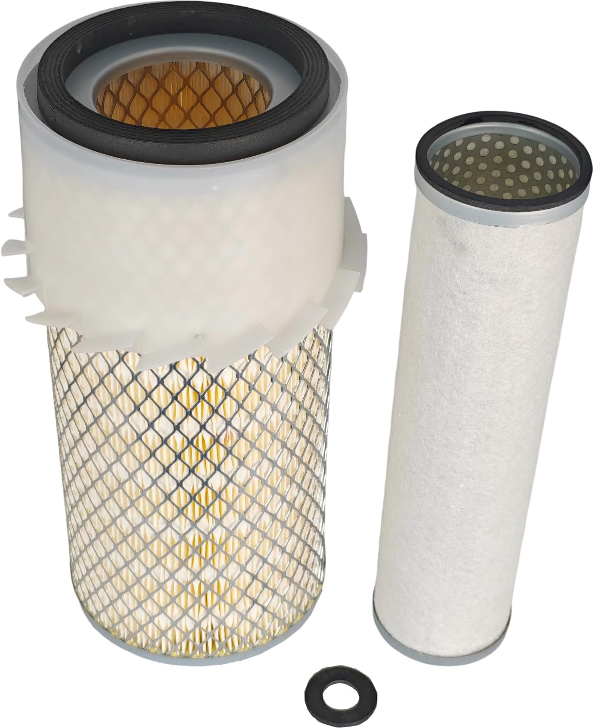 Inner Outer Air Filter Set 86504145 86504143 Compatible with New Holland 234 Tractor L140 L150 L175 L465 L565 LS140 LS150 LS160 LS170 LX465 LX485 LX565 LX665 Loader Compatible with Fiat SL40B