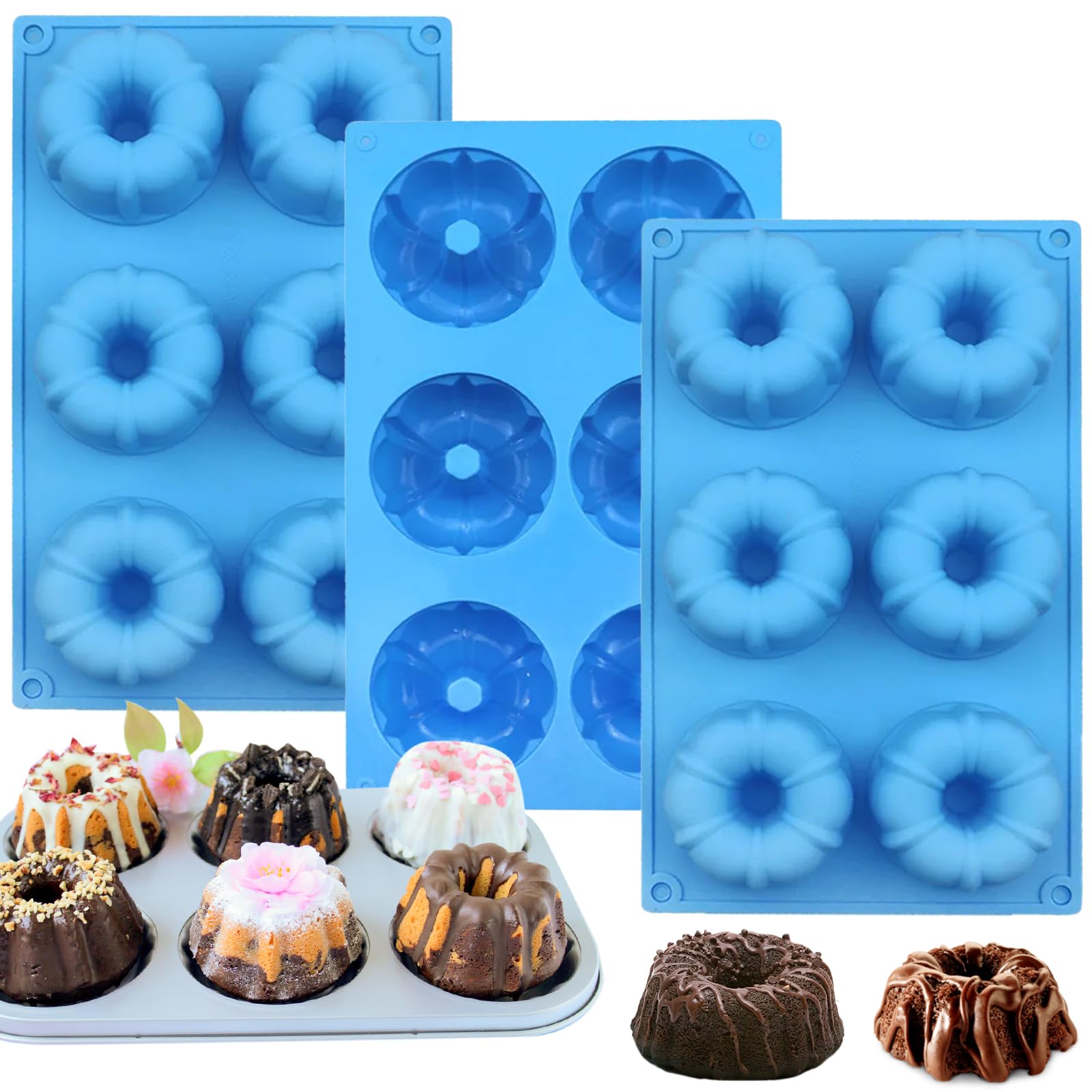 Moule à gâteau silicone design cannelé premium pour des chocolats et muffins d'une netteté absolue