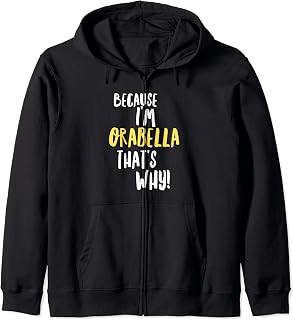 Orabella Funny Text Design Women Girls Zip Hoodie