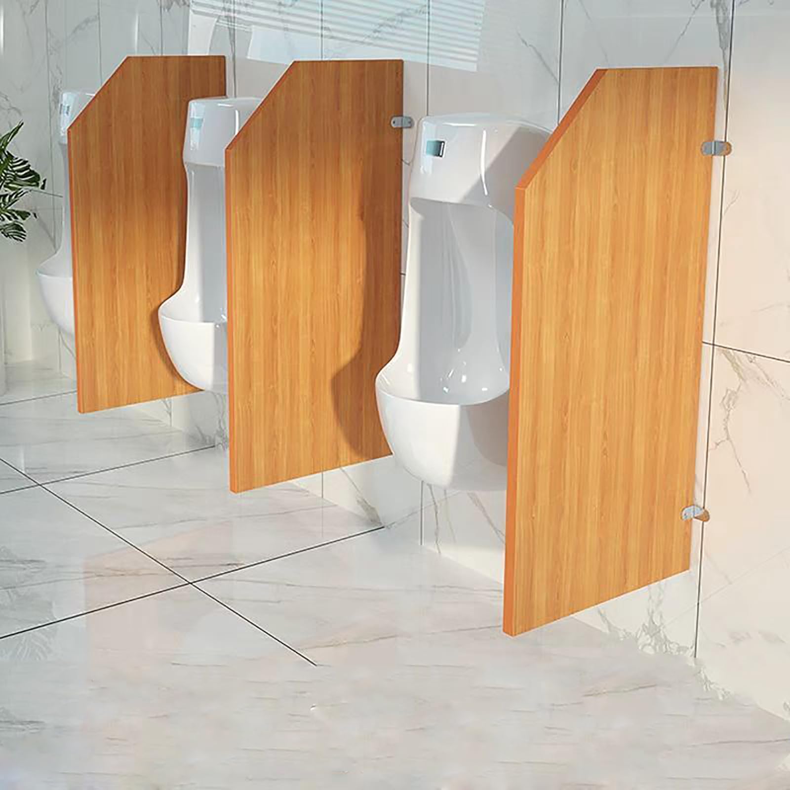 Mampara divisoria Impermeable para urinario, de Montaje en Pared, para Mayor privacidad en escuelas, Lugares públicos y más, Juego de 5 Unidades.