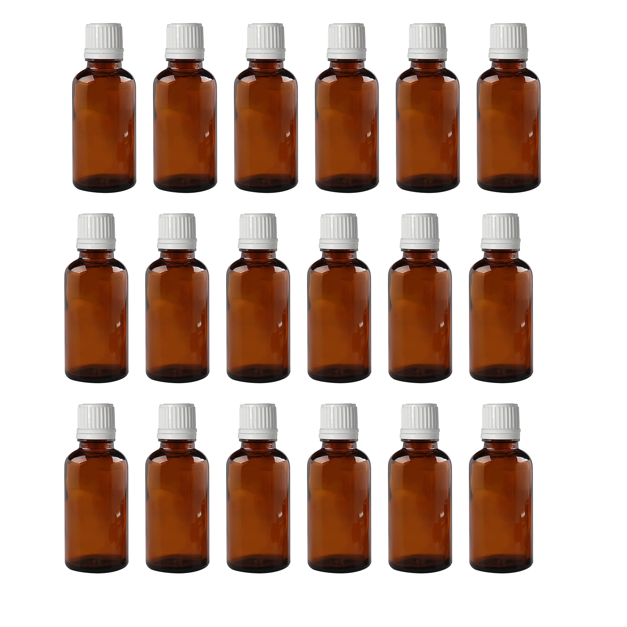 Zoka Amber Round Empty Glass Bottle 10 ml (Pack Of 18) with Euro Dropper and White Cap Refillable, Reusable for Essential Oils, Blends, Diy Perfumes, Homeopathy And Medicine-image-37