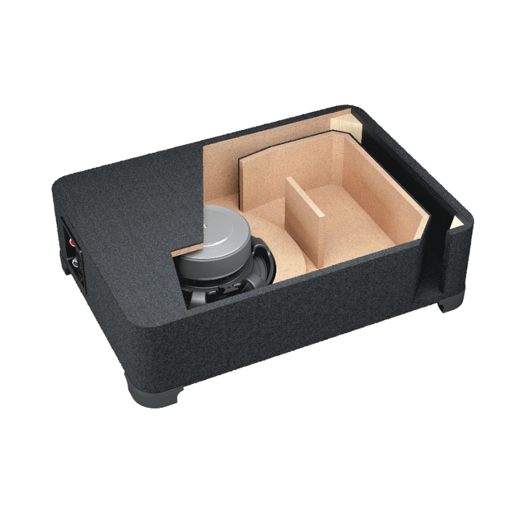 Audison APBX 8 R – Subwoofer passivo da 8" in cassa reflex accordata per auto, 500W Peak, design compatto per risposta estesa in bassa frequenza