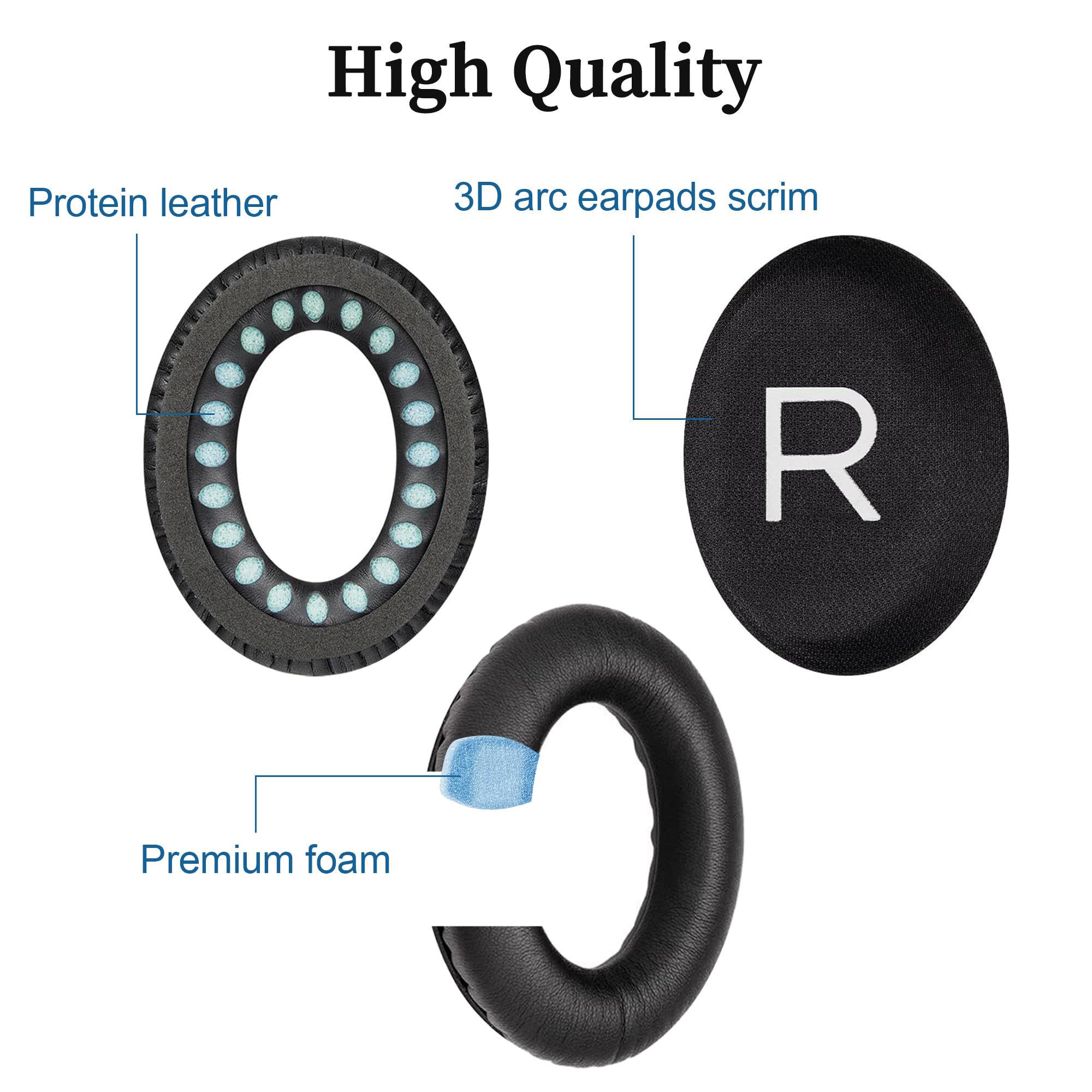Amazon | Bose QuietComfort 45用交換用イヤーパッド - Bose QC45/QC
