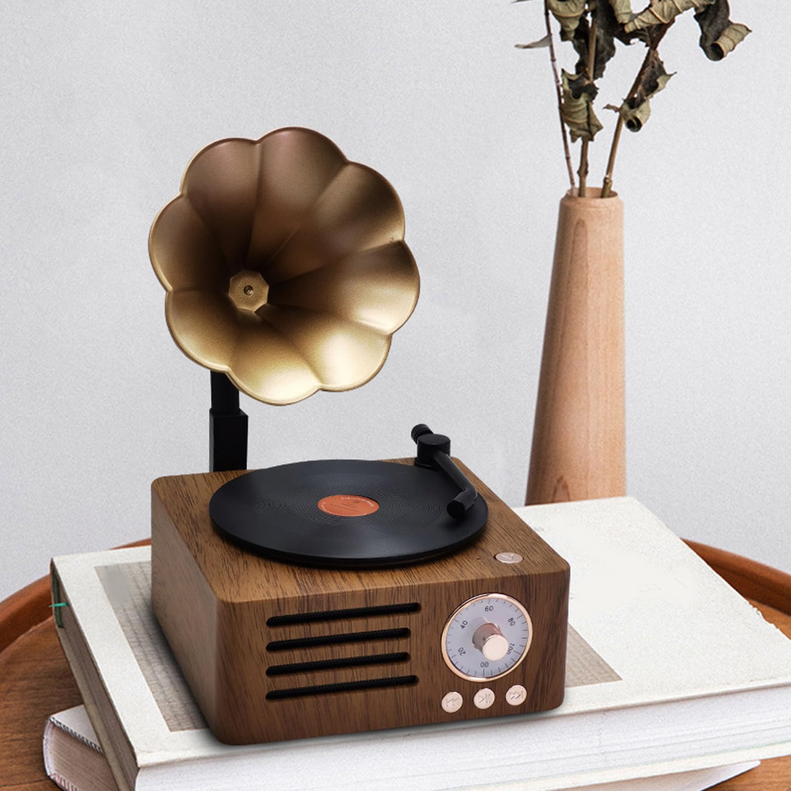 Socobeta Kleine retro-luidspreker, Bluetooth-luidspreker Oplaadbare AUX