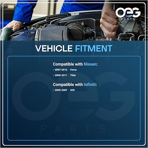 Miniatura 4 de Nuevo motor de limpiaparabrisas delantero compatible con Nissan Versa 2007-2011, Versa Hatchback 2012, Tiida 2008-11; compatible con Infiniti G35