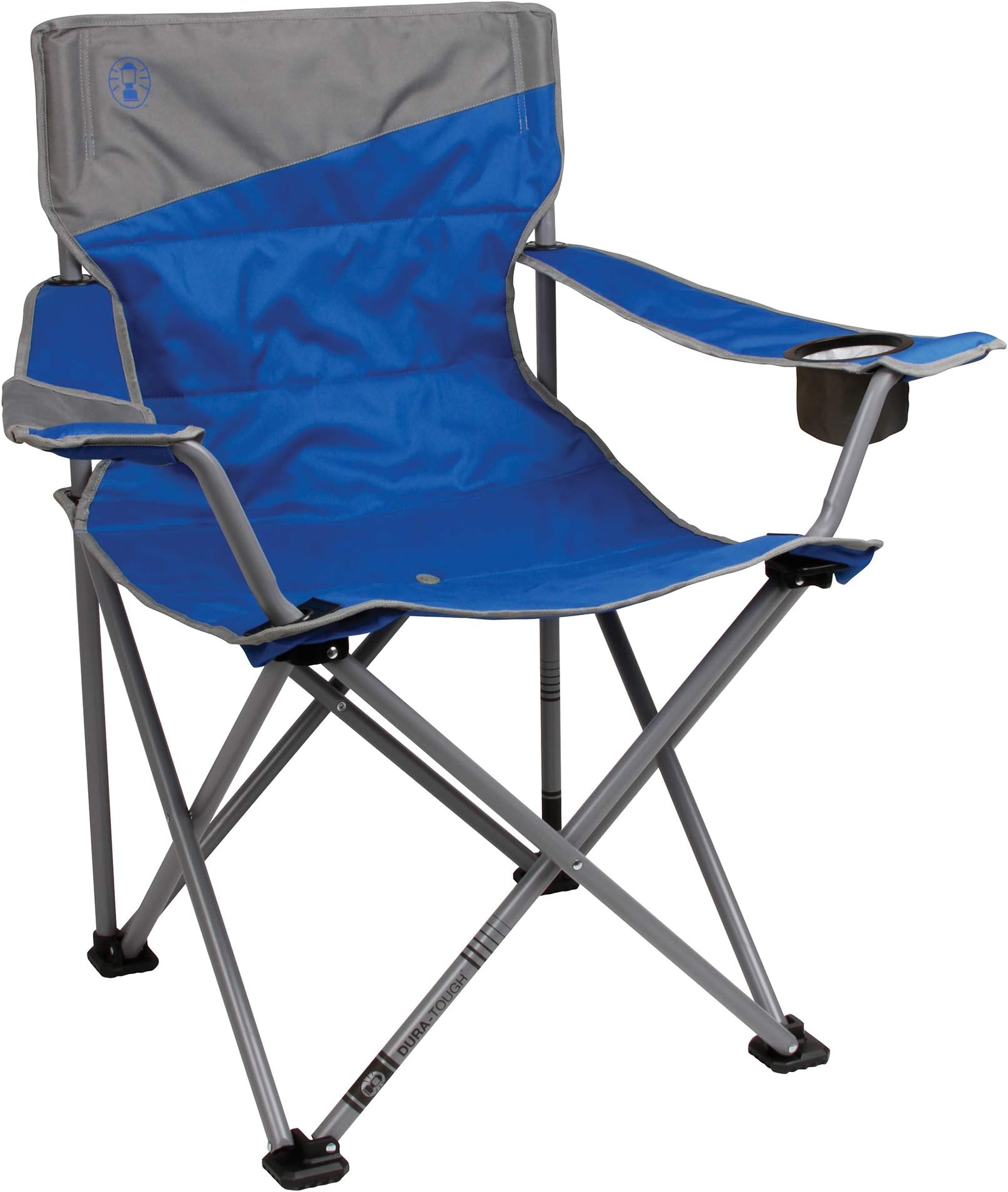 Big-N-Tall Quad Chair with Cup Holder & Side Pocket, Water-Resistant Oversized Camping Chair Supports up to 600lbs, Great for Tailgating, Camping & Outdoor Use, Carry Bag Included