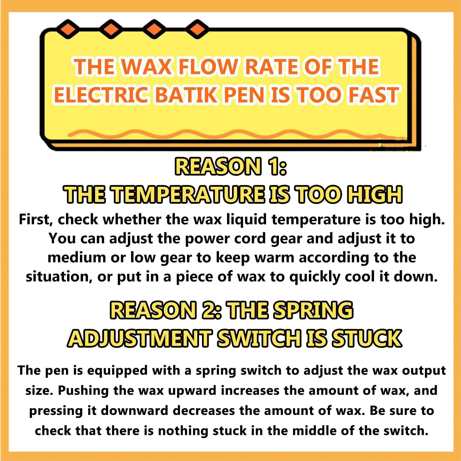 Batik - Rotulador de cera eléctrico ajustable con control de temperatura, ideal para pintar y dibujar sobre tela, tela y arcilla