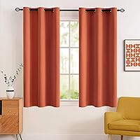 Vista 108 de MIULEE Cortinas opacas para dormitorio o sala de estar, juego de 2 paneles de cortina para ventana con aislamiento térmico y bloqueo de luz