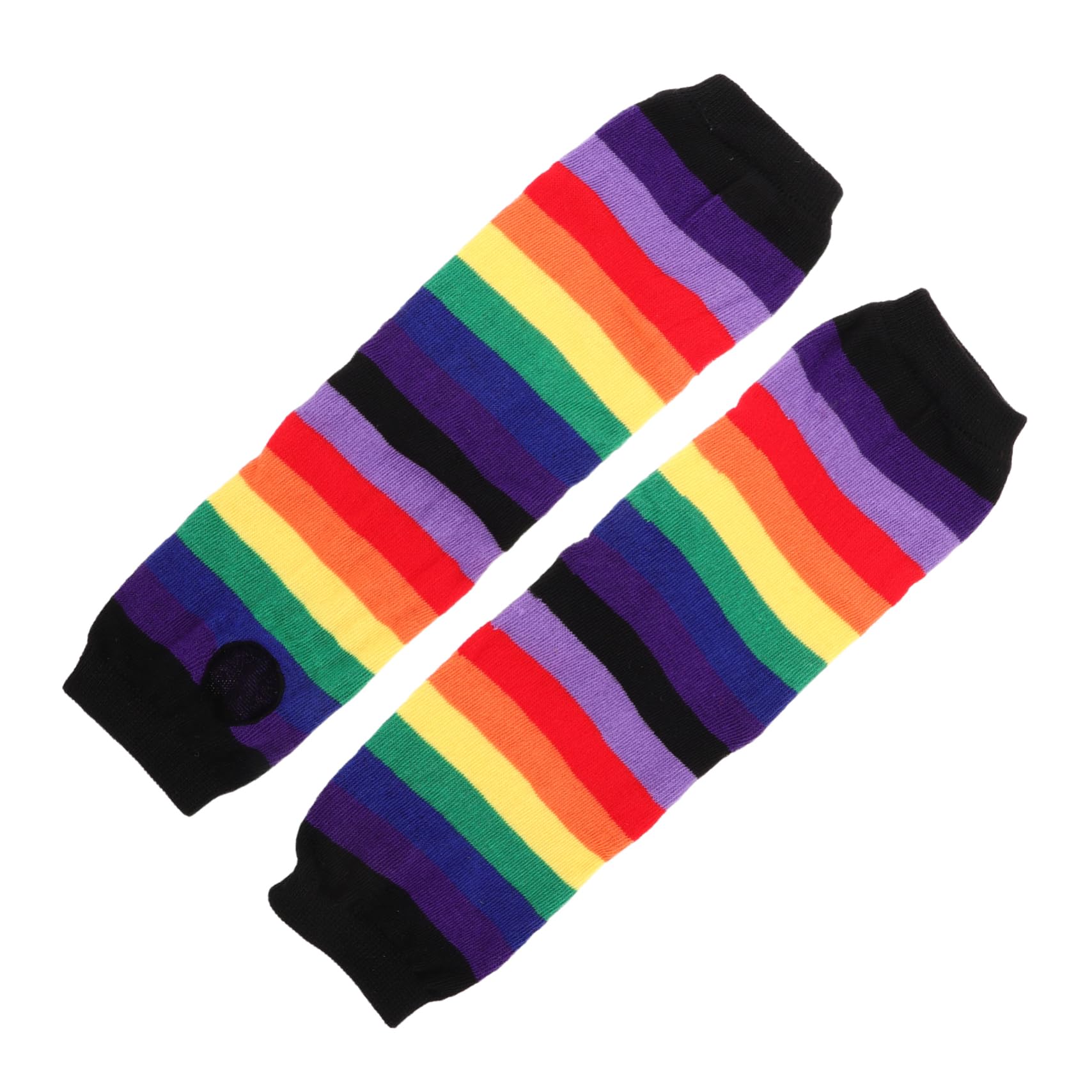 FOMIYES Vibrant Rainbow Colors Comfortable Polyester Arm Warmers Perfect for Festivities