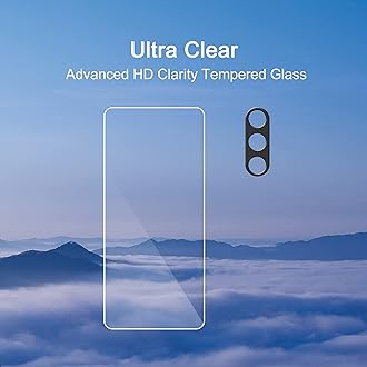 Ailun Glass Screen Protector for Galaxy S23 Plus 3Pack + 3Pack Camera Lens Tempered Glass Fingerprint Unlock Compatible 0.25mm Ultra Clear Anti-Scratch Case Friendly