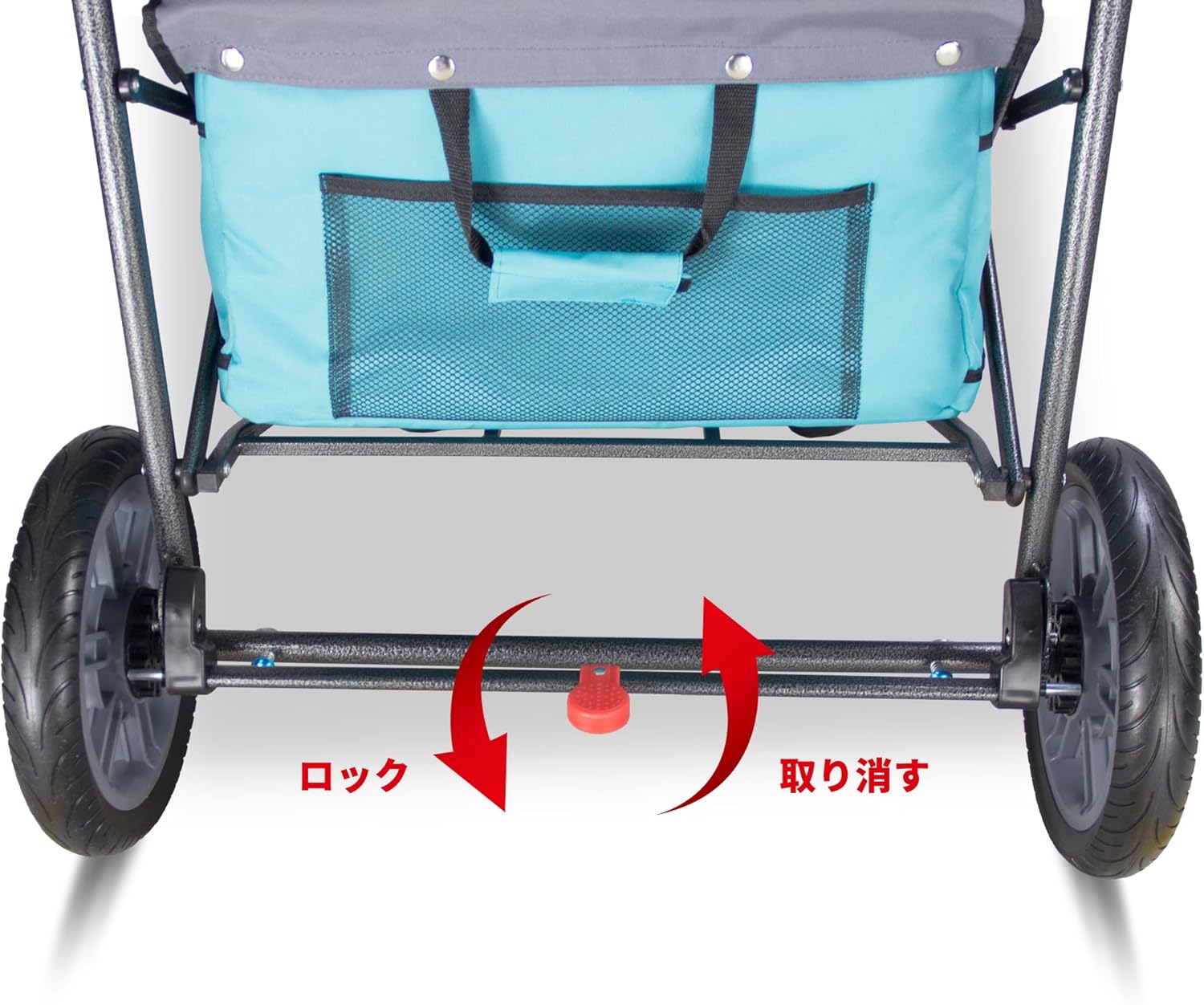 Tmz 折りたたみキャリーカート ターコイズ/グレー 【公式通販】