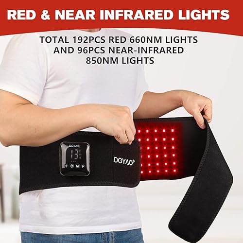 Miniatura 3 de Nuevo cinturón inalámbrico de terapia de luz roja para alivio del dolor, terapia de infrarrojos cercanos para terapia de pulso para aliviar el dolor