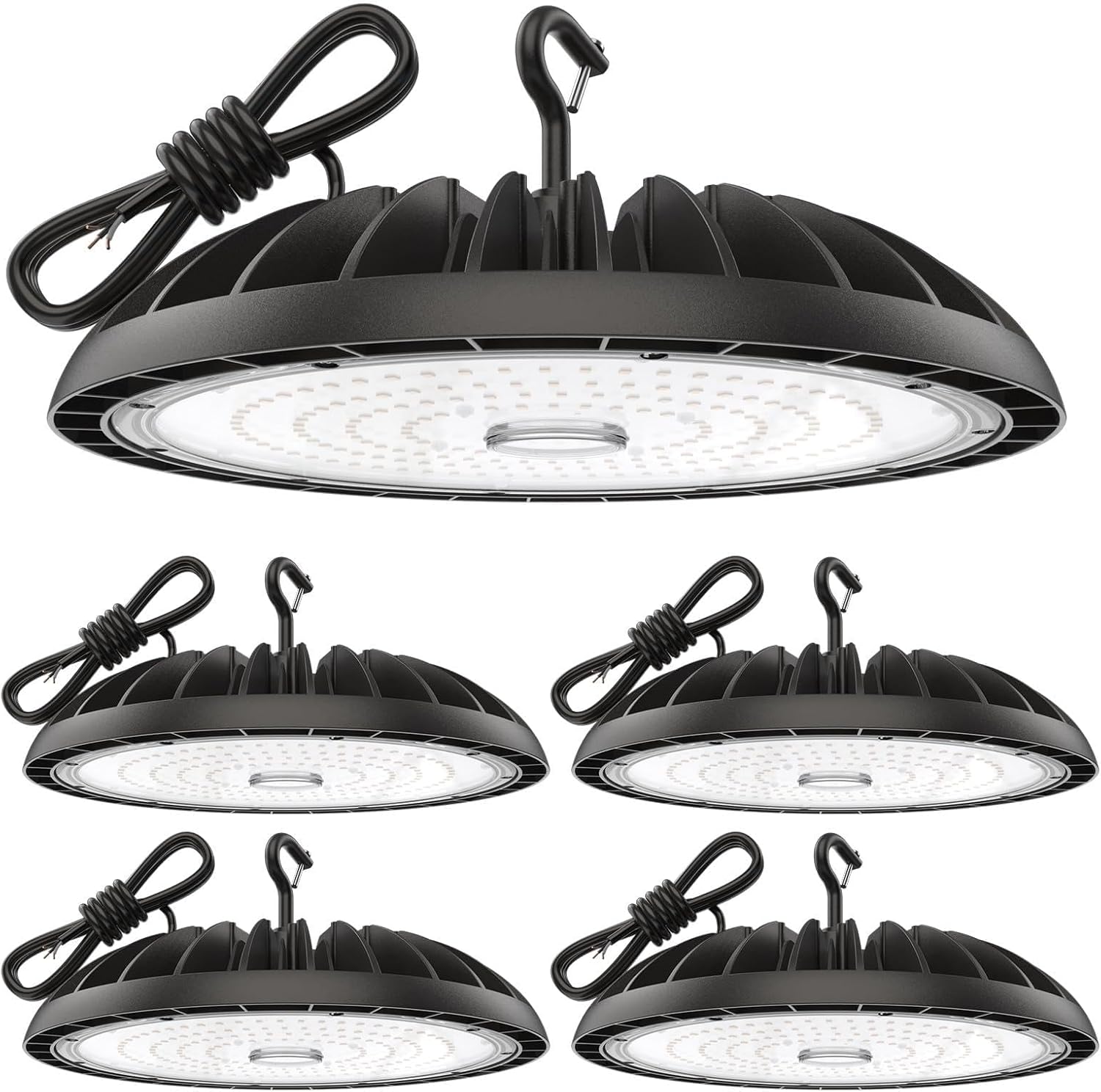 200W LED High Bay Lights 5 Pack