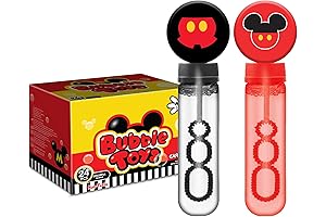 24Pcs Mouse Themed Bubble Wands Party Favors for Kids Birthday Bubbles Party Supplies