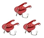 Fluidmaster 502CN3 PerforMAX Universal Water-Saving Long Life Toilet Flapper for 2-Inch Flush Valves, Adjustable Solid Frame Design, Easy Install, 3 Pack, Red, 3 Pack