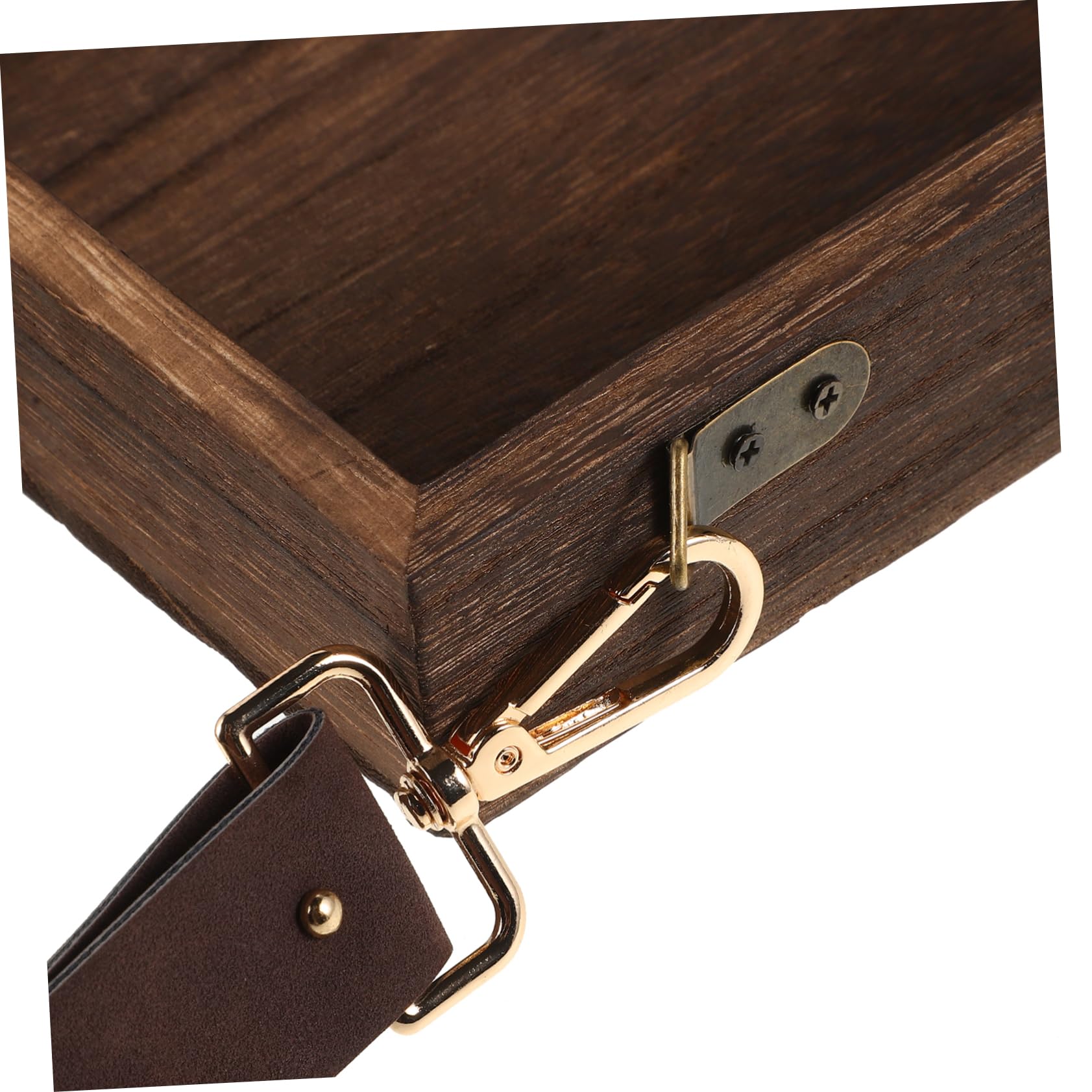 Scatola Portaoggetti in Legno con Coperchio, Design Portatile ed Elegante e Organizzazione di Cancelleria per Artisti e Ufficio, per Pittura All'aperto