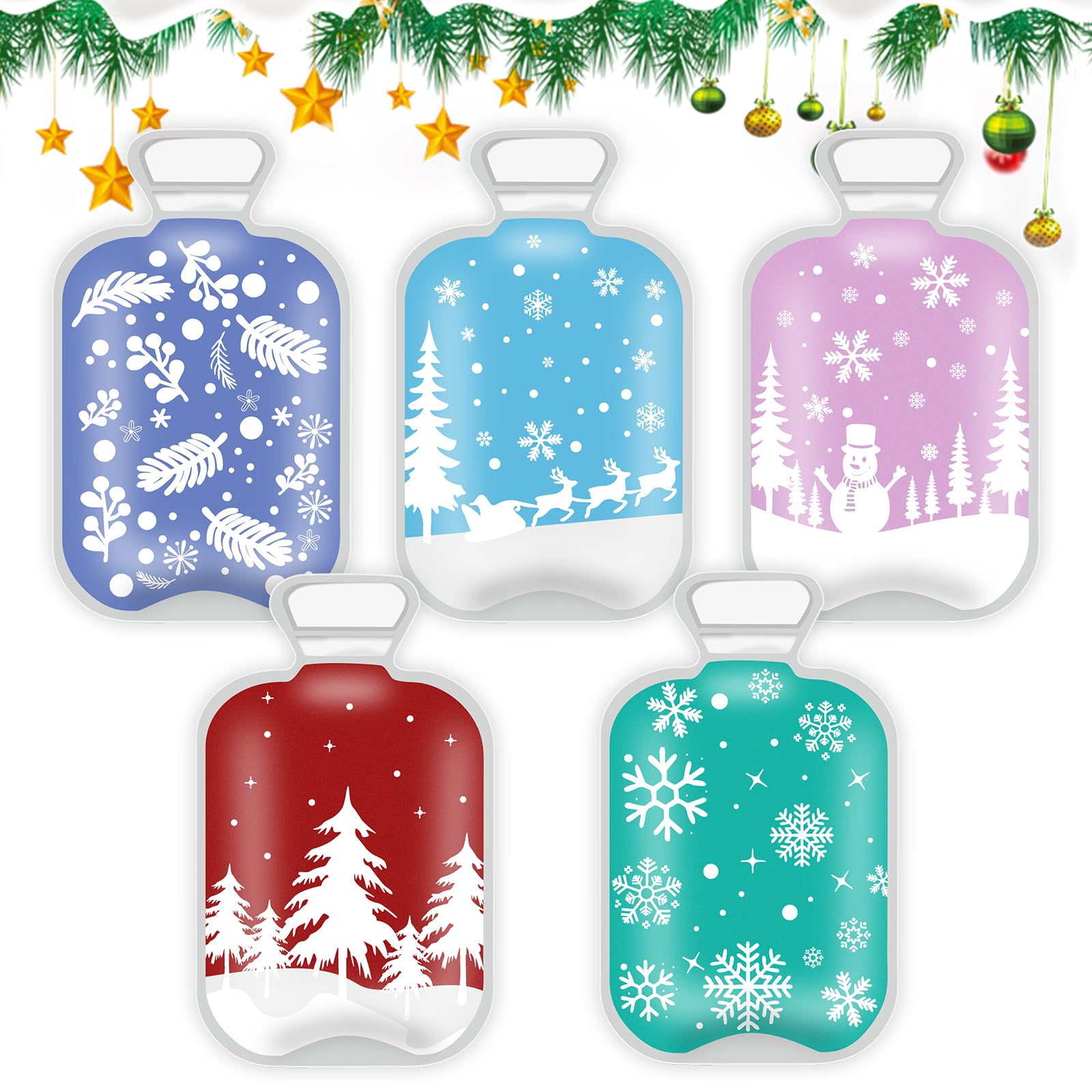 Taschenwärmer Handwärmer, 6 Stück Weihnachten Taschenwärmer Wiederverwendbar Handwärmer Knicken Wärmepads, Weihnachtenhandwärmer Kinder Taschenwärmerknicken Kleinigkeiten