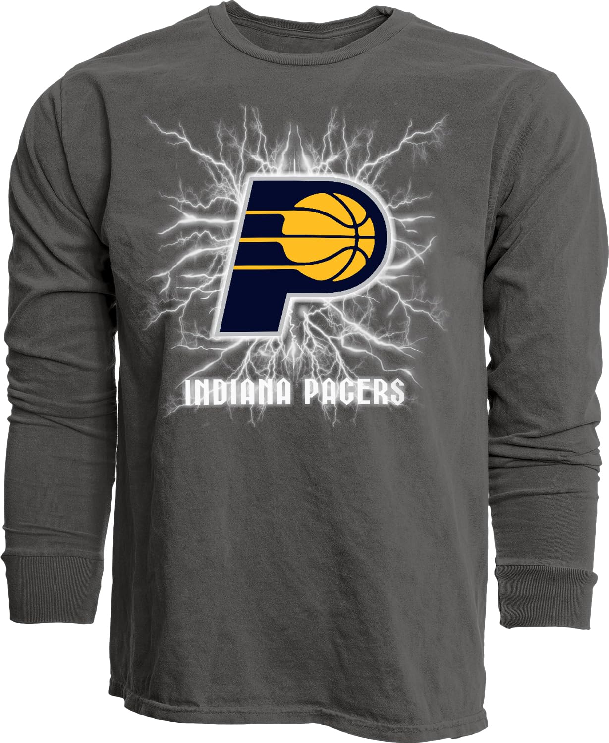 Blue 84 NBA Unisex-Adult NBA Officially Licensed Long Sleeve T-Shirt Ringspun Electric Black