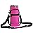 Nuovoware Water Bottle Carrier Bag, 40oz Bottle Pouch Holder, Adjustable Shoulder Hand Strap 2 Pocket Sling Neoprene Sleeve Sports Accessories for Hiking Travelling, Magenta