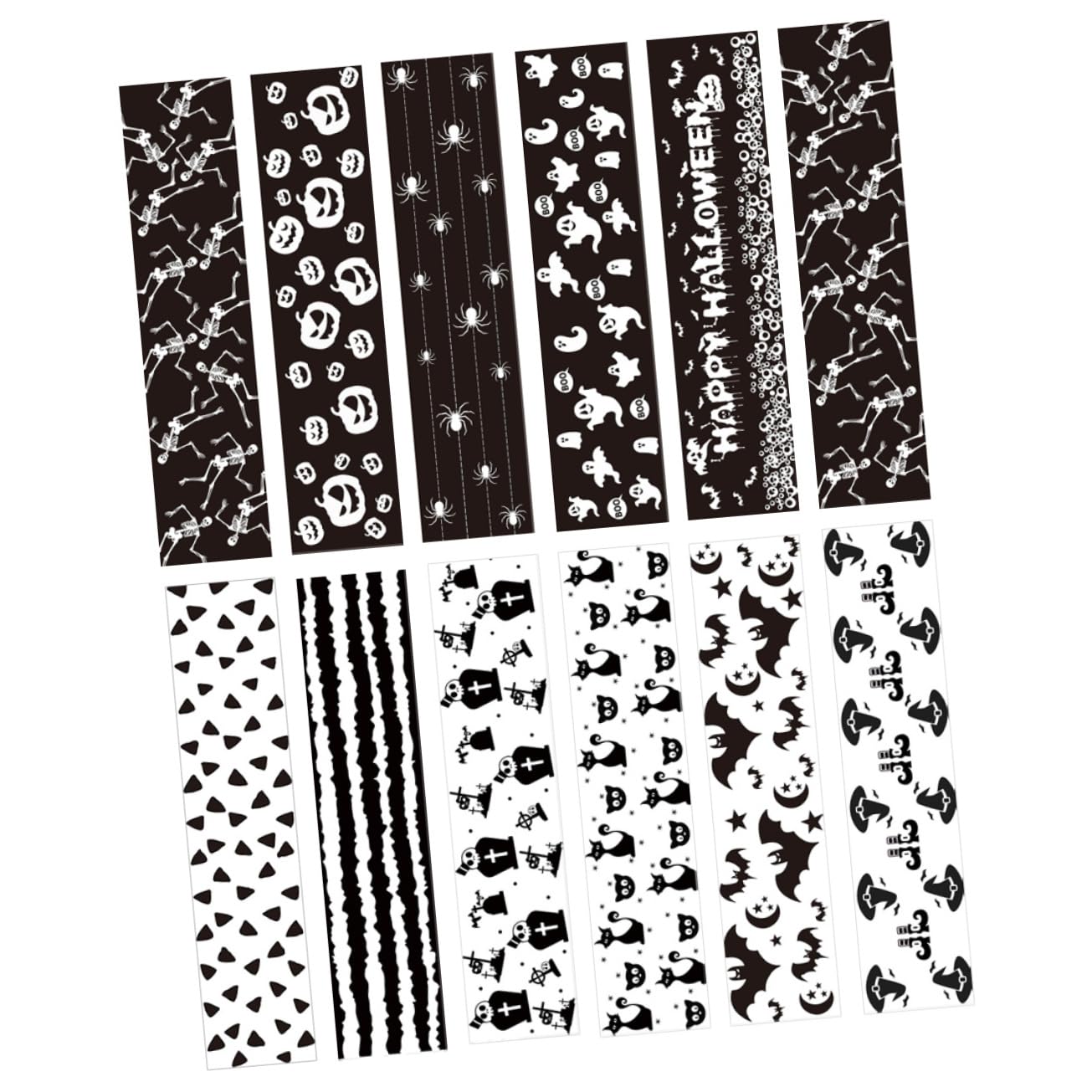 5 Set Nastro Decorativo Per Borsetta Di Halloween Distributore Di Nastro Adesivo Nastro Di Halloween Decorazioni Festa Halloween Addobbi Festa Halloween Nastri Washi 12 * 5