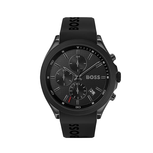 Hugo Boss Relógio masculino Cloud, analógico Relógio masculino analógico de quartzo Hugo Boss com pulseira de silicone 1513720