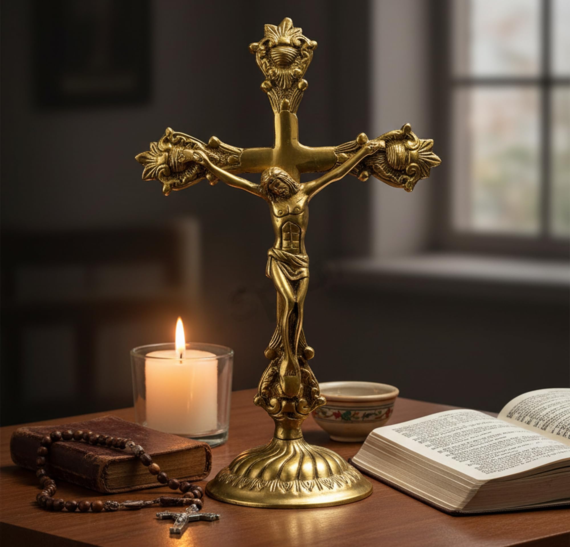 アンティーク キリスト像 真鍮 十字架 44cm Amazon.co.jp: eSplanade 真鍮 キリスト教十字架 イエスキリスト